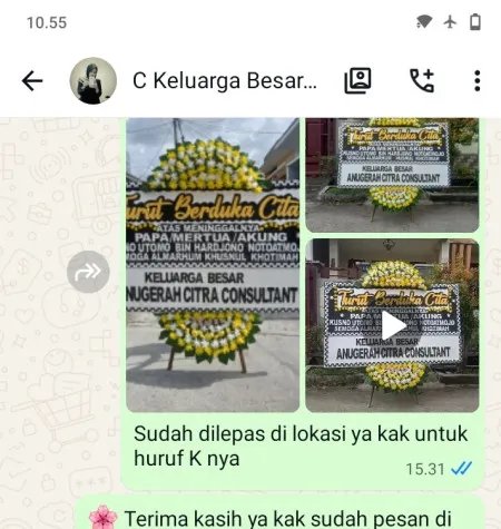 Pengiriman Papan Bunga Duka Gandul Cinere