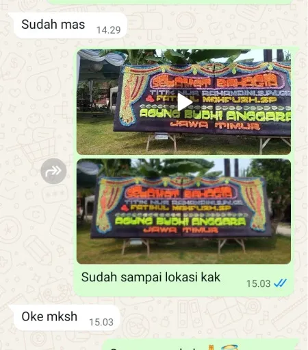 Pengiriman Papan Bunga Gandul Cinere