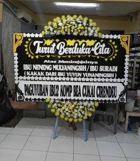Papan Bunga Duka Gandul Cinere
